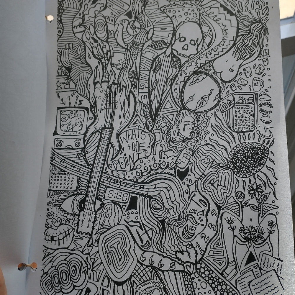 Homemade Adult Coloring Books 🖤